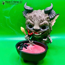 Load image into Gallery viewer, Gruß Vom Krampus Wax Melts or Candle: Incense, Cinnamon, & Cedar | Black Tourmaline | Witchcraft | Yule | Christmas | Pagan | Goth Gifts