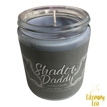 Load image into Gallery viewer, Shadow Daddy 8oz Candle - Leather & Spice Scented | Romance Trope Candles | Fanfiction Gift | Author Gift | Writer | | Booktok | Xaden | Rhysand