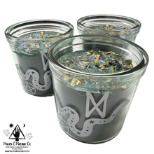 Load image into Gallery viewer, Snake It Till You Make It 8oz Jar Candle: Transformation & Inspiration | Hermes, Loki, Dionysus | LGBTQ