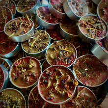 Load image into Gallery viewer, Daughters of Lilith Tea Lights: The Fall of the Patriarchy | Survival | Offensive Magick | Offering for Lilith & Dark Deities Feminist Witch