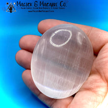 Load image into Gallery viewer, Large Selenite Palm Stone