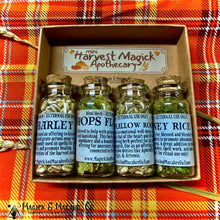 Load image into Gallery viewer, Mini Harvest Magick Apothecary: 4 Different Grains / Herbs | Lammas, Mabon, Samhain, Thanksgiving |