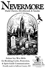 Load image into Gallery viewer, Nevermore Wax Melts: Dark Cherry, Devilwood & Smoke | Breaking Cycles, Protection, Spirit Guide Communication |