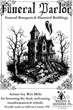 Load image into Gallery viewer, Funeral Parlor Wax Melts: Funeral Bouquets & Haunted Buildings | 10th Anniversary Special! | Transformation, Rebirth, Honoring The Dead |