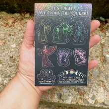 Load image into Gallery viewer, Queer Deities Sticker Sheet (4x6)