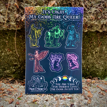 Load image into Gallery viewer, Queer Deities Sticker Sheet (4x6)