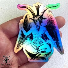 Load image into Gallery viewer, Baphomet Holographic Sticker