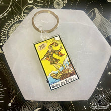 Load image into Gallery viewer, The Fool Tarot Keychain: Son of a Witch! Where are my Keys? Acrylic Keychain