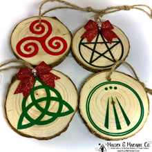 Load image into Gallery viewer, Pagan Tree Ornament (Yule Ornament // Christmas Ornament)
