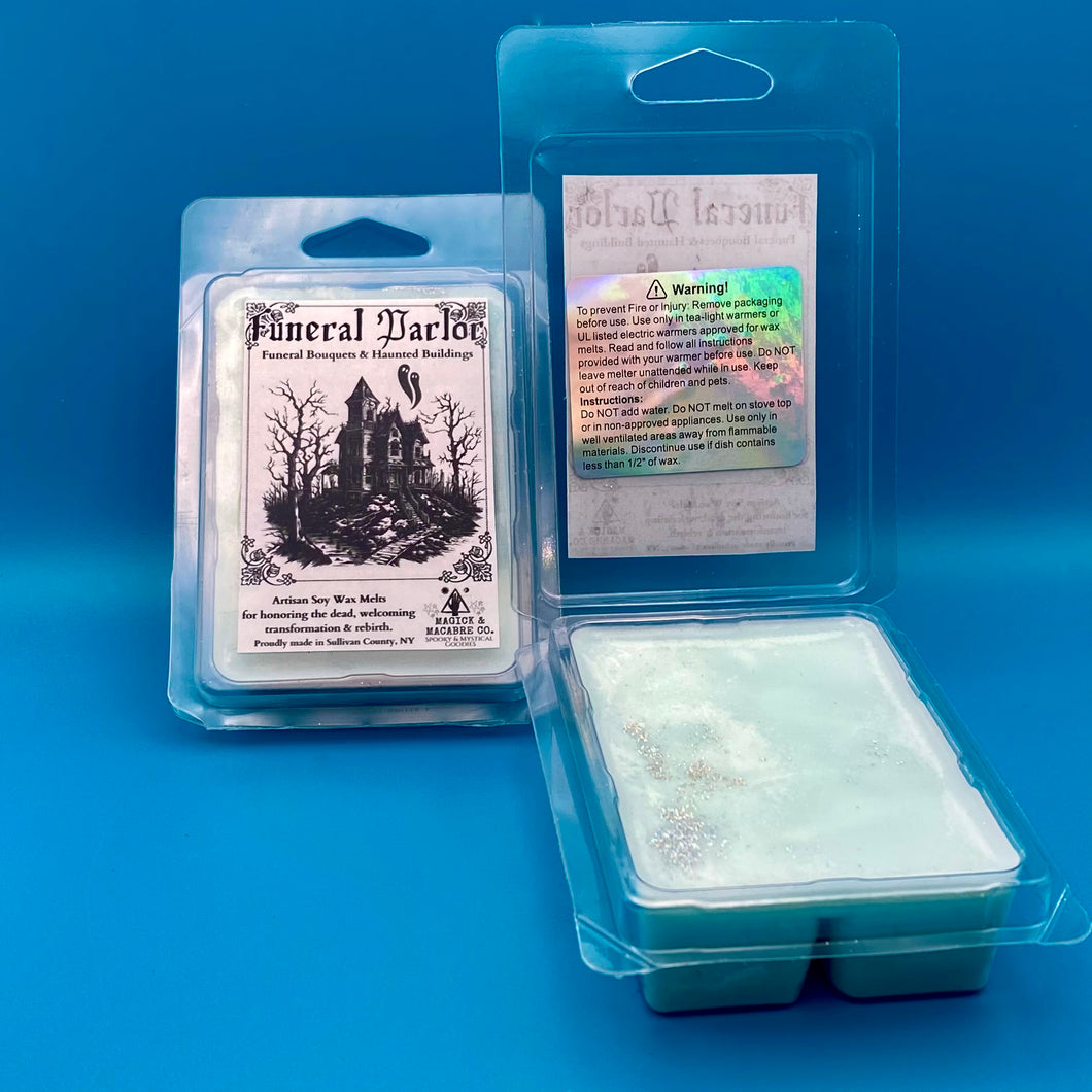 Funeral Parlor Wax Melts: Funeral Bouquets & Haunted Buildings | 10th Anniversary Special! | Transformation, Rebirth, Honoring The Dead |
