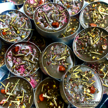 Load image into Gallery viewer, The Fallen One Spell Tea Lights: Lucifer Blend | Red Japer Crystal Infused | Dark Witchcraft | Redemption | Courage | Personal Power
