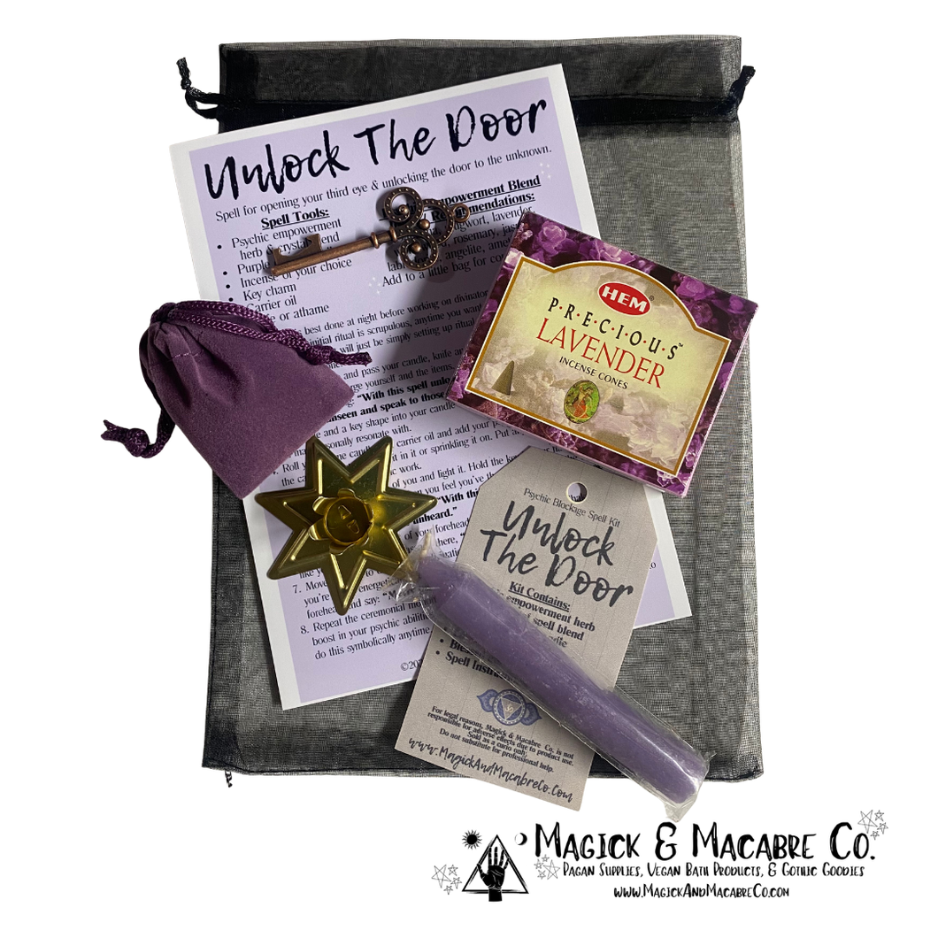 Unlock The Door Spell Kit: Psychic Abilities Ritual Kit