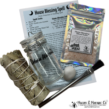 Load image into Gallery viewer, House Blessing Spell Kit: Cleansing, Protection &amp; Removing Stagnant Energy
