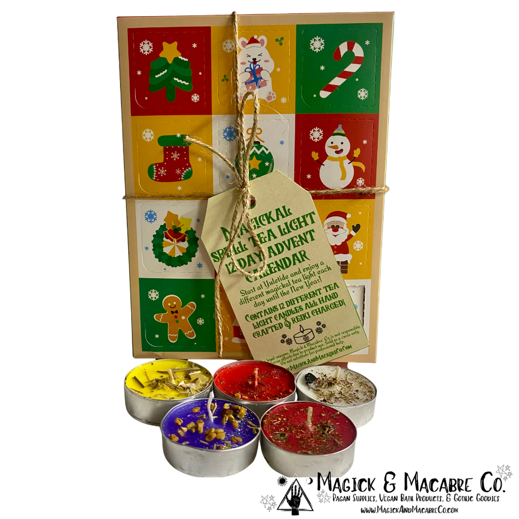 Magickal Spell Tea Light 12 Day Advent Calendar