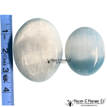 Load image into Gallery viewer, CLEARANCE Selenite Palm Stones (Two Sizes)
