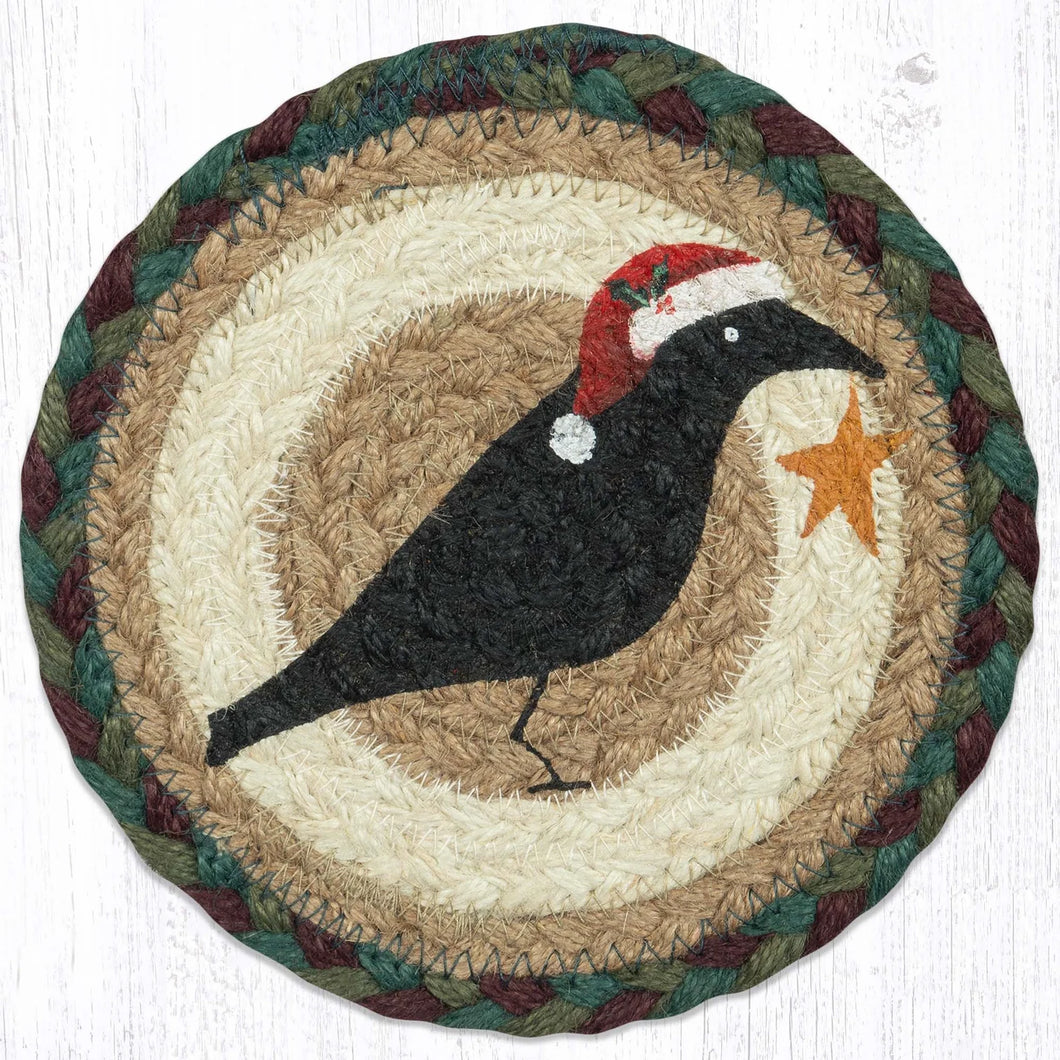 Yuletide Raven Woven Altar Tile (Large)