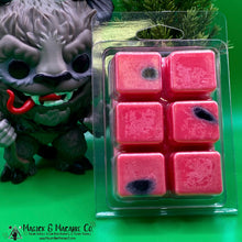 Load image into Gallery viewer, Gruß Vom Krampus Wax Melts or Candle: Incense, Cinnamon, &amp; Cedar | Black Tourmaline | Witchcraft | Yule | Christmas | Pagan | Goth Gifts
