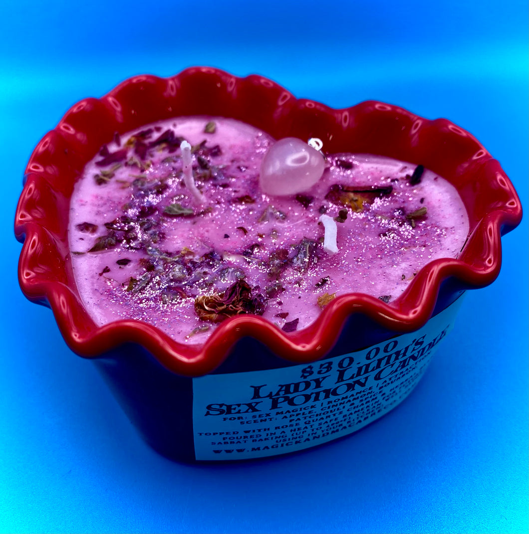 Lady Lilith's Sex Potion Candle : Apple, Bourbon, Patchouli & Spice | Sex Magick Ritual Candle