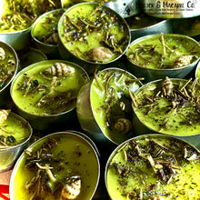 Load image into Gallery viewer, Medusa&#39;s Blessing Tea Light Candles: Lime Colada Scented | Protection | Female Empowerment

