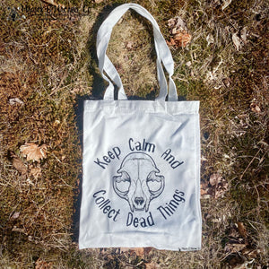 Keep Calm And Collect Dead Things Tote Bag | Goth Tote Bag |