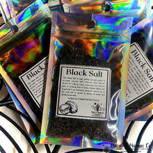 Load image into Gallery viewer, Black Salt (1oz): Protection, Kitchen Witchery, Death Magick
