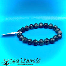 Load image into Gallery viewer, Black Labradorite Bracelet: Protection, Psychic Abilities, Root Chakra
