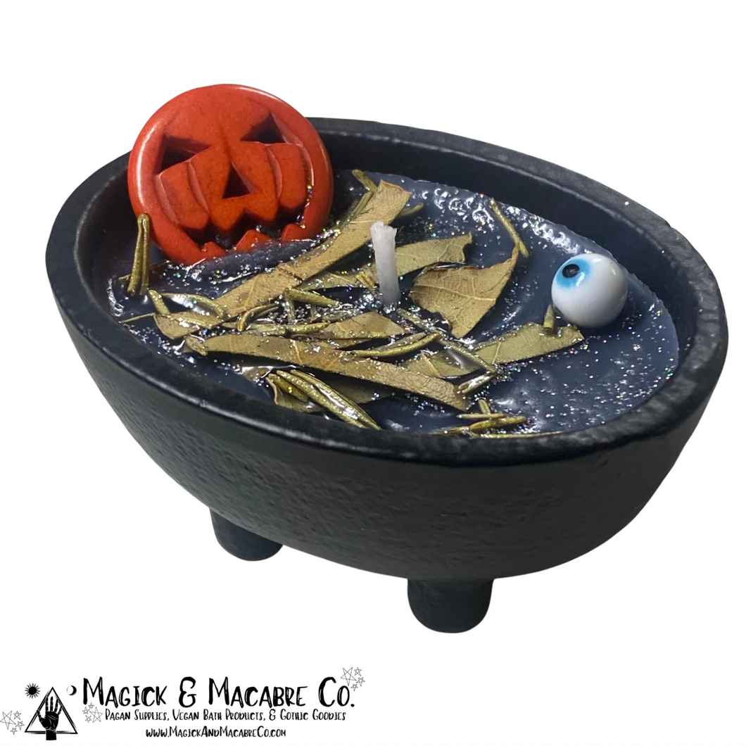 Mini Cauldron Spell Candle: Pick Your Intention | Aphrodite's Kiss | Manifestation | Paranormal Tea Party | Morrigan