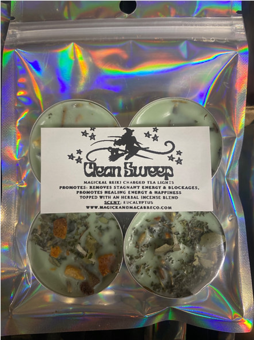 Clean Sweep Tea Lights: Removing Stagnant Energy And Blockages, Healing, Happiness
