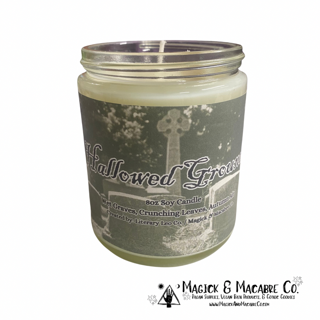 Hallowed Ground Soy Candle or Wax Melt | Wet Graves, Crunching Leaves, Autumn Air