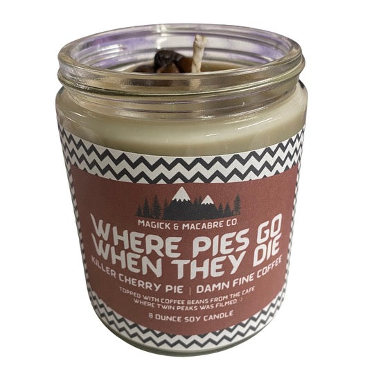 Where Pies Go When They Die Candle | Killer Cherry Pie & Damn Fine Coffee