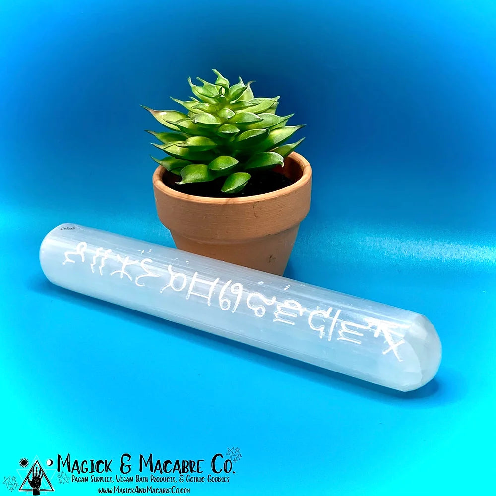 Astrology / Zodiac Selenite Wand