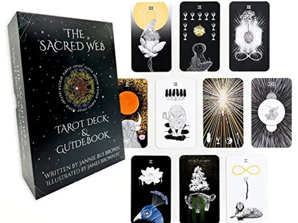 Sacred Web Tarot Deck & Guide Book (A Gender Neutral Tarot Deck!)