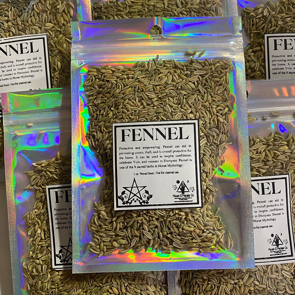 Fennel (1oz): Courage, Home Protection, Offering to Warrior Deities