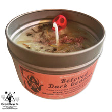Load image into Gallery viewer, Beloved Dark Goddess Ritual Candle Tin (4oz)
