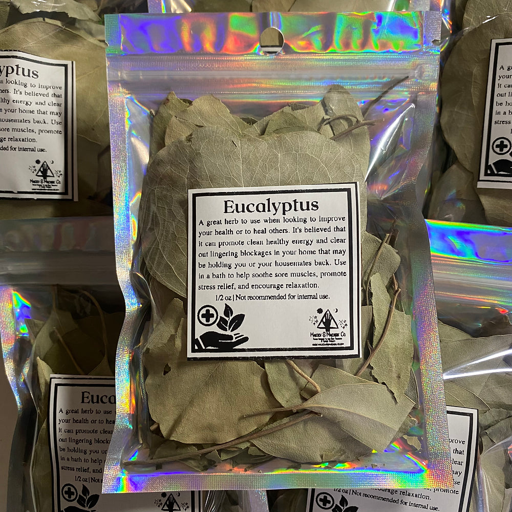 Eucalyptus (1/2oz): Healing, Energy Clearing, Stress Relief