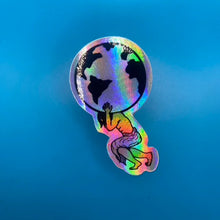 Load image into Gallery viewer, Atlas Holographic Sticker by Literary Leo
