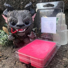 Load image into Gallery viewer, Gruß Vom Krampus Wax Melts or Candle: Incense, Cinnamon, &amp; Cedar | Black Tourmaline | Witchcraft | Yule | Christmas | Pagan | Goth Gifts
