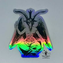 Load image into Gallery viewer, Baphomet Holographic Sticker
