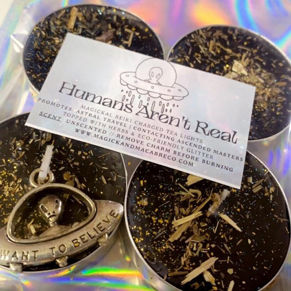 Humans Aren't Real Spell Tea Lights | Psychic Abilities | Astral Trave ...