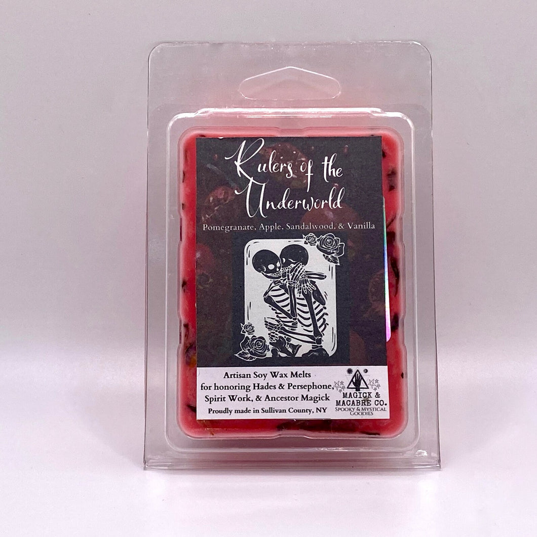 Rulers of the Underworld Wax Melts: Ancestor Magick, Spirit Communication, Hades & Persephone