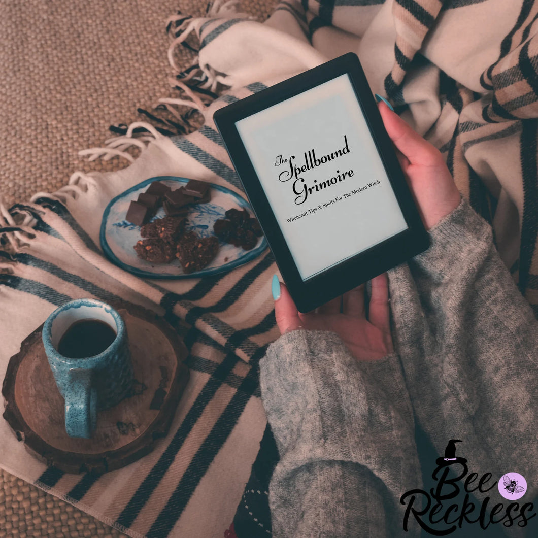 The Spellbound Grimoire: Witchcraft Tips & Spells For The Modern Witch | Bee Reckless DIGITAL E-BOOK | Indie Pagan Author | Witch Book