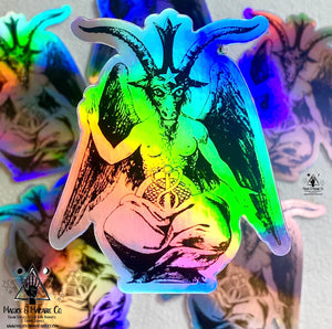 Baphomet Holographic Sticker