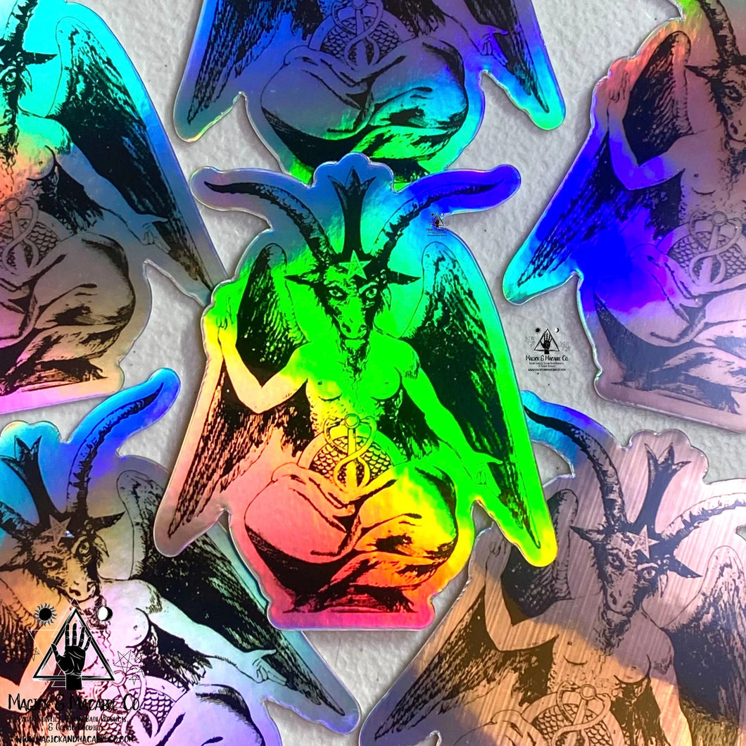 Baphomet Holographic Sticker