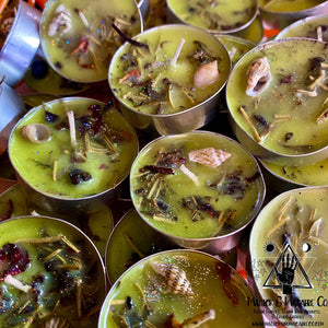 Medusa's Blessing Tea Light Candles: Lime Colada Scented | Protection | Female Empowerment