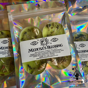 Medusa's Blessing Tea Light Candles: Lime Colada Scented | Protection | Female Empowerment
