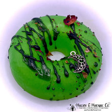Load image into Gallery viewer, Black No. 1 Soap Bar: Burning Leaves, Dragon&#39;s Blood, &amp; Incense Scented Soap with Activated Charcoal + Dried Rose Buds. Type O Negative Goth
