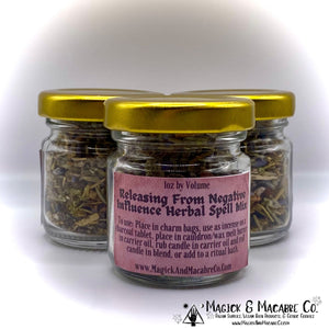 Releasing From Negative Influence Herbal Spell Mix: Dried Herbal Incense | Negative Energy | Good Vibes | Mercury Retrograde | Witchcraft |