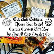 Load image into Gallery viewer, God &amp; Goddess Mystery Box: Choose Your Deity! (Feel free to leave your TikTok @ if you want the wheel spun in a video when choosing &quot;pick for me&quot;!)
