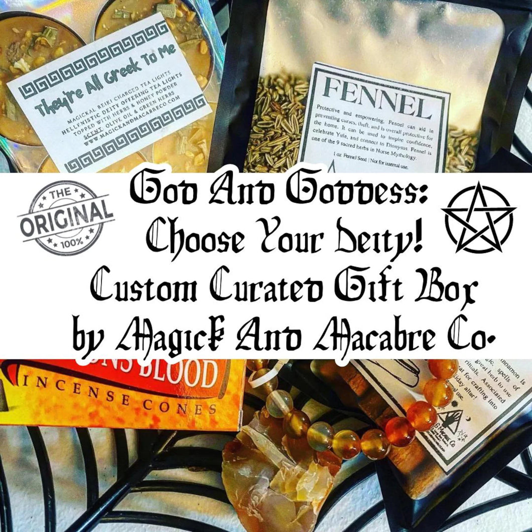 God & Goddess Mystery Box: Choose Your Deity! (Feel free to leave your TikTok @ if you want the wheel spun in a video when choosing 