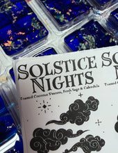 Load image into Gallery viewer, Solstice Night Wax Melts: Summer Solstice, Lammas, Mabon &amp; Full Moon Magick | Toasted Coconut Smores Scented | Celebration | Positive Energy
